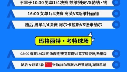 kaiyun-澳网1/4决赛今日开战：阿卡大战德米纳尔 张帅出战女双第三轮